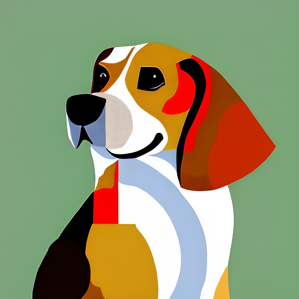 Georgia O'Keeffe Beagle 6